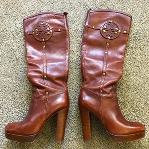 Tory Burch Colleen Studded Knee High Boots